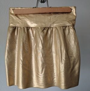 Gold American Apparel Skirt